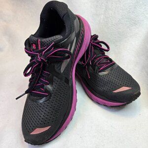 Brooks‎ Adrenaline GTS 20 Running Athletic Shoes Black Hollyhock Ebony Size 6.5